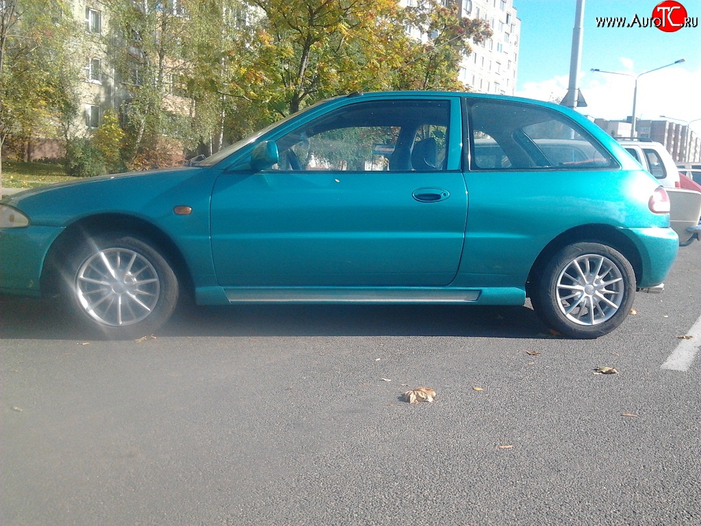 3 949 р. Пороги накладки Uni V9 (составные, максимальная длина 2020 мм) Mitsubishi Colt Z30 хэтчбэк 5 дв. рестайлинг (2008-2011)  с доставкой в г. Москва