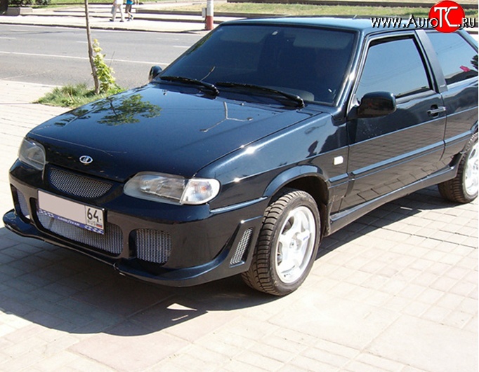 3 099 р. Передний бампер M-VRS Лада 2114 (2001-2014) (Неокрашенный)  с доставкой в г. Москва