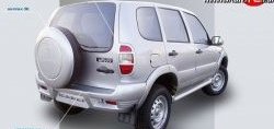 429 р. Накладки Кураж 2 на фонари (до 2009 г)  Chevrolet Niva  2123 (2002-2008), Лада 2123 (Нива Шевроле) (2002-2008) (Неокрашенные)  с доставкой в г. Москва. Увеличить фотографию 2