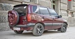 3 899 р. Чехол запасного колеса Трофей Снайпера  Chevrolet Niva  2123 (2002-2020), Лада 2123 (Нива Шевроле) (2002-2021), Лада Нива Трэвел (2021-2024) (Неокрашенный)  с доставкой в г. Москва. Увеличить фотографию 2