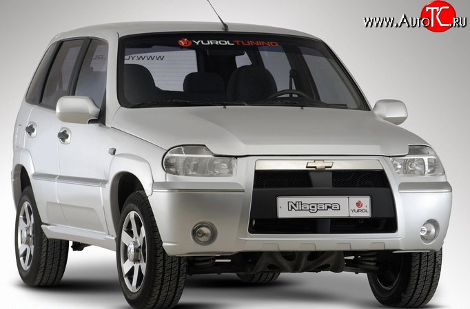 4 799 р. Передний бампер Ниагара 3 Chevrolet Niva 2123 дорестайлинг (2002-2008) (Неокрашенный)  с доставкой в г. Москва