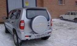 2 299 р. Чехол запасного колеса Chevrolet Chevrolet Niva 2123 рестайлинг (2009-2020) (Неокрашенный)  с доставкой в г. Москва. Увеличить фотографию 2