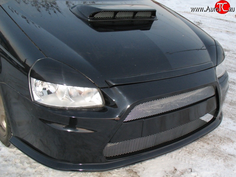 1 429 р. Воздухозаборник Миллер на капот Mitsubishi Galant Fortis CY седан (2007-2015) (Неокрашенный)  с доставкой в г. Москва