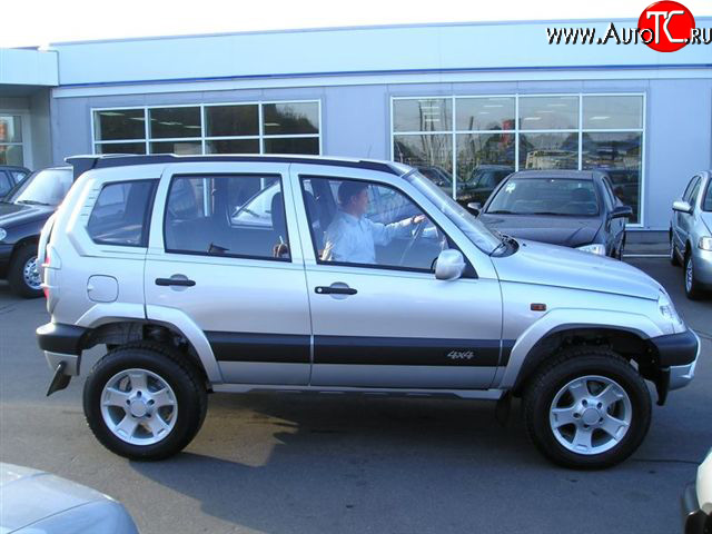 719 р. Спойлер Трофи Chevrolet Niva 2123 дорестайлинг (2002-2008) (Неокрашенный)  с доставкой в г. Москва