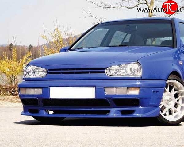 4 399 р. Накладка переднего бампера Fast V2 Volkswagen Golf 3 (1991-1998)  с доставкой в г. Москва