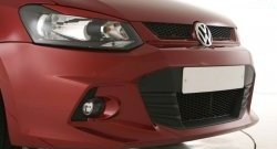 7 249 р. Передний бампер Sport Volkswagen Polo 5 седан дорестайлинг (2009-2015) (Неокрашенный)  с доставкой в г. Москва. Увеличить фотографию 3