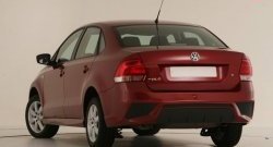 7 249 р. Задний бампер Sport Volkswagen Polo 5 седан дорестайлинг (2009-2015) (Неокрашенный)  с доставкой в г. Москва. Увеличить фотографию 2