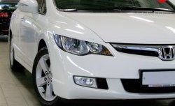 1 149 р. Реснички Mugen  Honda Civic  FD (2005-2011) седан дорестайлинг, седан рестайлинг (Неокрашенные)  с доставкой в г. Москва. Увеличить фотографию 3