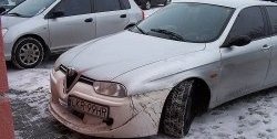 13 499 р. Передний бампер CT v2 Alfa Romeo 156 932 дорестайлинг, седан (1996-2002) (Неокрашенный)  с доставкой в г. Москва. Увеличить фотографию 3