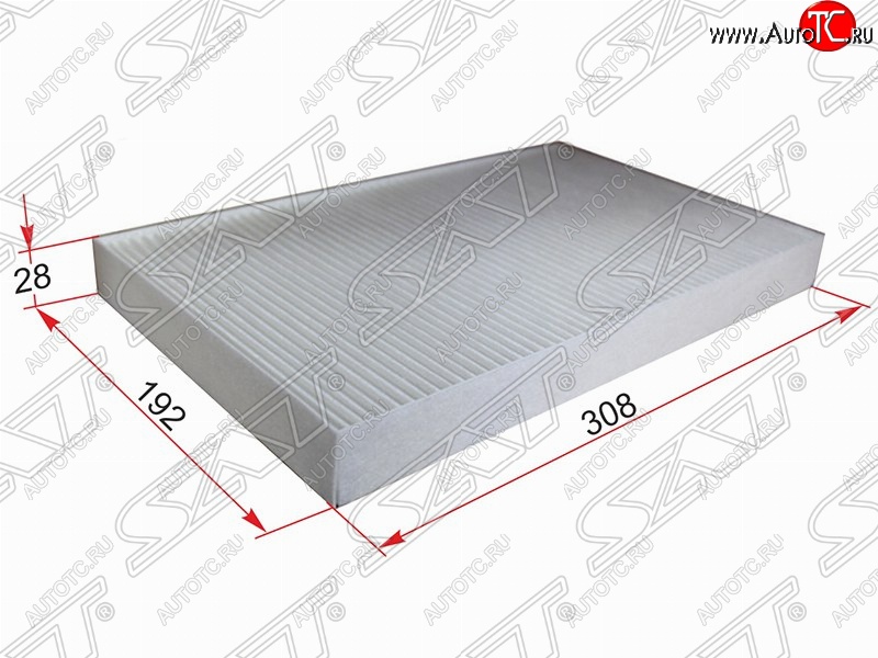 274 р. Фильтр салонный SAT (308x192x28 mm)  Audi 100  С4 - A6 ( С4,  C4,  C5)  с доставкой в г. Москва