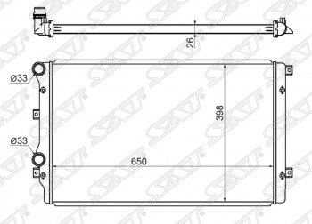 3 679 р. Радиатор двигателя SAT (трубчатый)  Audi A3 (8PA хэтчбэк 5 дв.,  8P1 хэтчбэк 3 дв.), TT (8J), Seat Altea (5P), Leon (1P хэтчбэк 5 дв.), Toledo (универсал,  5P), Skoda Octavia (A5), Superb (B6 (3T),  B6 (3T5),  (B6) 3T), Yeti, Volkswagen Beetle (A5 (5С1) хэтчбэк 3 дв.), Caddy (2K), Eos, Golf (5,  6), Jetta (A5,  A6), Passat (B6), Passat CC (дорестайлинг,  рестайлинг), Scirocco (дорестайлинг), Tiguan (NF), Touran (1T)  с доставкой в г. Москва. Увеличить фотографию 1