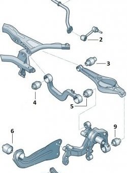 1 079 р. Полиуретановый сайлентблок поперечного рычага задней подвески Точка Опоры  Audi A3 ( 8PA хэтчбэк 5 дв.,  8P1 хэтчбэк 3 дв.) (2003-2013), Seat Altea  5P (2004-2013), Seat Leon  1P хэтчбэк 5 дв. (2005-2009), Seat Toledo  универсал (2004-2009), Skoda Octavia  A5 (2004-2008), Skoda Superb ( B6 (3T),  B6 (3T5),  (B6) 3T) (2008-2015), Skoda Yeti (2009-2013), Volkswagen Golf  5 (2003-2009), Volkswagen Golf Plus  5 (2004-2009), Volkswagen Jetta  A6 (2011-2015), Volkswagen Passat  B6 (2005-2011), Volkswagen Tiguan  NF (2006-2011), Volkswagen Touran  1T (2003-2006)  с доставкой в г. Москва. Увеличить фотографию 2