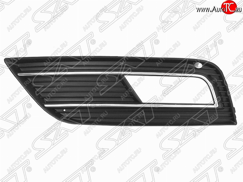 879 р. Левая оправа противотуманной фары SAT  Audi A4  B8 (2011-2015) рестайлинг, седан, рестайлинг, универсал (Неокрашенная)  с доставкой в г. Москва