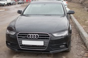 1 139 р. Реснички на фары KURAJ Audi A4 B8 дорестайлинг, седан (2007-2011) (Неокрашенные)  с доставкой в г. Москва. Увеличить фотографию 3