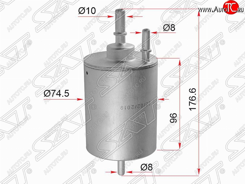 1 399 р. Топливный фильтр SAT (1.8/2.4/3.0/4.2)  Audi A4 ( B6,  B7) - A6  C6  с доставкой в г. Москва