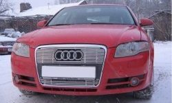 3 799 р. Декоративная вставка воздухозаборника Berkut Audi A4 B7 седан (2004-2008)  с доставкой в г. Москва. Увеличить фотографию 1