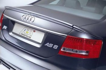 7 049 р. Лип спойлер Racing Audi A6 C6 дорестайлинг, седан (2004-2008)  с доставкой в г. Москва. Увеличить фотографию 2