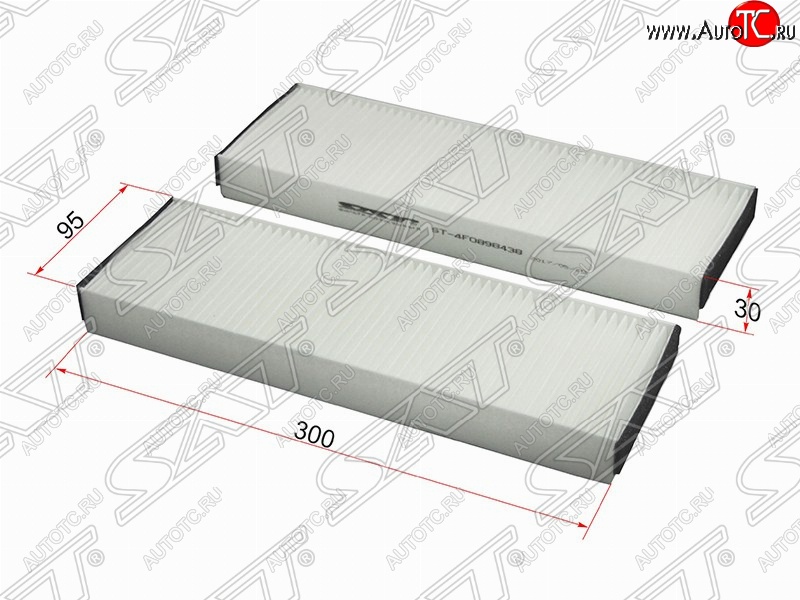 282 р. Фильтр салонный SAT (комплект 2 шт.)  Audi A6  C6 (2004-2008) дорестайлинг, седан, дорестайлинг, универсал  с доставкой в г. Москва