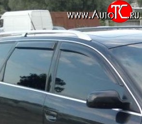 999 р. Комплект дефлекторов окон (ветровиков) 4 шт. Avant Russtal  Audi A6  C5 (1997-2001) дорестайлинг, седан  с доставкой в г. Москва