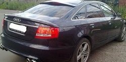 6 999 р. Козырёк на заднее лобовое стекло Sport Audi A6 C6 дорестайлинг, седан (2004-2008)  с доставкой в г. Москва. Увеличить фотографию 1