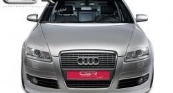 4 999 р. Накладка на передний бампер CSR v2 Audi A6 C6 дорестайлинг, седан (2004-2008)  с доставкой в г. Москва. Увеличить фотографию 2