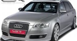 4 999 р. Накладка на передний бампер CSR v2  Audi A6  C6 (2004-2008) дорестайлинг, седан, дорестайлинг, универсал  с доставкой в г. Москва. Увеличить фотографию 1