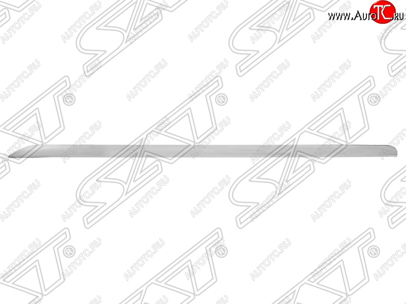 739 р. Молдинг переднего бампера SAT (правый, хром)  Audi A6  C6 (2004-2008) дорестайлинг, седан, дорестайлинг, универсал  с доставкой в г. Москва