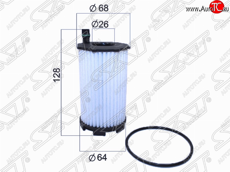 259 р. Фильтр масляный SAT (картридж, 4.2)  Audi A8  D4 (2009-2018), Audi Q7  4L (2005-2009), Volkswagen Touareg  GP (2006-2010)  с доставкой в г. Москва