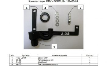 11 749 р. Замок КПП FORTUS. (типтроник) Audi Q3 8U дорестайлинг (2011-2015)  с доставкой в г. Москва. Увеличить фотографию 1