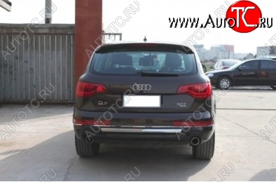 32 399 р. Накладка на задний бампер (рестайлинг) CT v2  Audi Q7  4L (2005-2009) дорестайлинг (Неокрашенная)  с доставкой в г. Москва