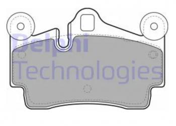 Комплект тормозных колодок (дисковые тормоза) DELPHI Porsche Cayenne 955 (2002-2006)