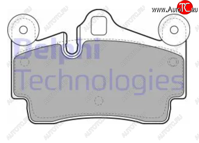 4 299 р. Комплект тормозных колодок (дисковые тормоза) DELPHI Audi Q7 4L дорестайлинг (2005-2009)  с доставкой в г. Москва