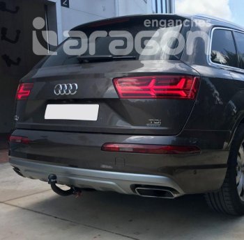 22 699 р. Фаркоп Aragon  Audi Q7  4L - Q8  4MN (тип шара: V)  с доставкой в г. Москва. Увеличить фотографию 1