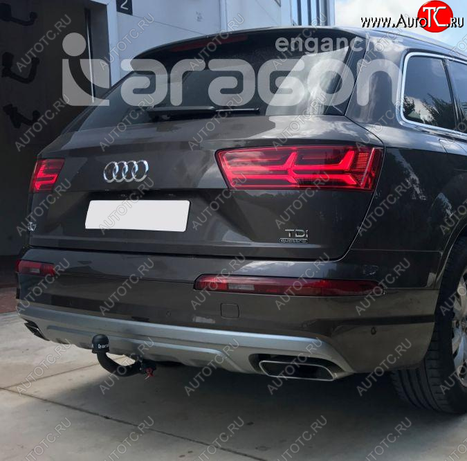 22 699 р. Фаркоп Aragon Audi Q7 4L дорестайлинг (2005-2009) (тип шара: V)  с доставкой в г. Москва