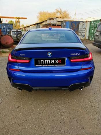 12 999 р. Диффузор заднего бампера М-Perfomance 320  BMW 3 серия  G20 (2018-2022) седан Inmax (цвет: черный глянец)  с доставкой в г. Москва. Увеличить фотографию 10