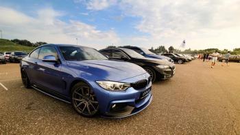 14 499 р. Сплиттер переднего бампера М-Perfomance BMW 4 серия F36 лифтбэк рестайлинг (2017-2020) (цвет: черный матовый)  с доставкой в г. Москва. Увеличить фотографию 2