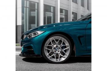 14 499 р. Сплиттер переднего бампера М-Perfomance BMW 4 серия F36 лифтбэк рестайлинг (2017-2020) (цвет: черный матовый)  с доставкой в г. Москва. Увеличить фотографию 4