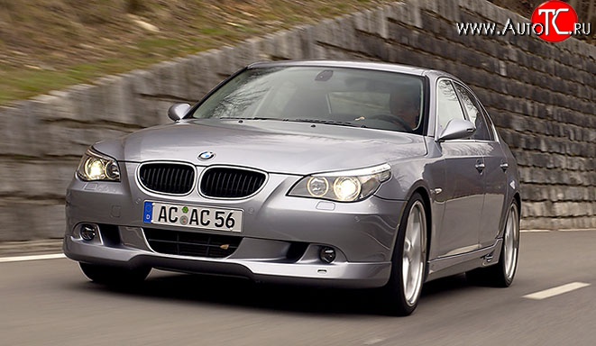 4 999 р. Накладка AC Schnitzer на передний бампер BMW 5 серия E60 седан дорестайлинг (2003-2007)  с доставкой в г. Москва