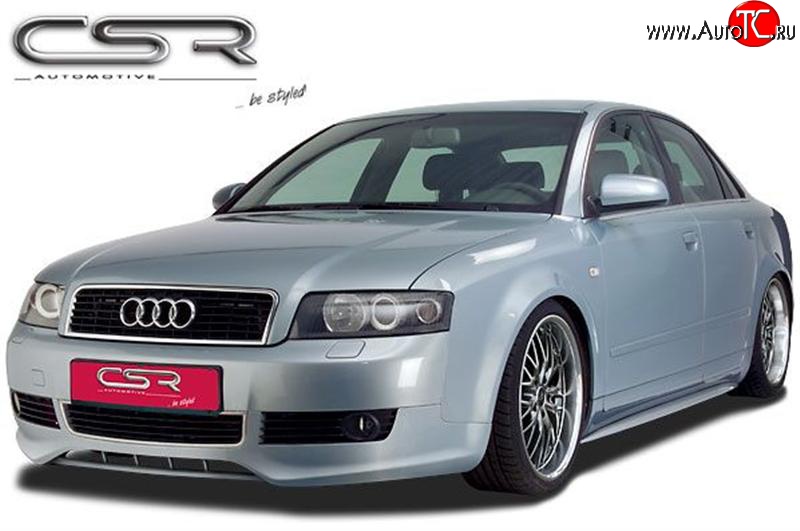 4 399 р. Накладка CSR на передний бампер Audi A4 B6 седан (2000-2006)  с доставкой в г. Москва