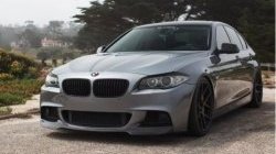 1 499 р. Реснички на фары CT BMW 5 серия F10 седан дорестайлинг (2009-2013) (Неокрашенные)  с доставкой в г. Москва. Увеличить фотографию 1