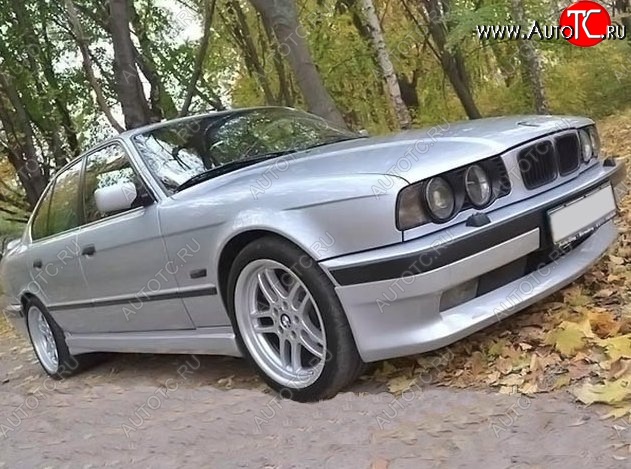 4 499 р. Накладка на передний бампер Schnitzer BMW 5 серия E34 седан дорестайлинг (1988-1994)  с доставкой в г. Москва