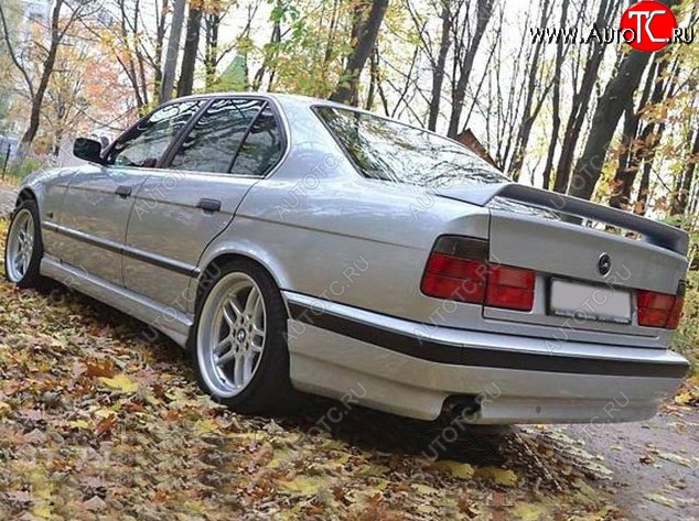 4 499 р. Накладка на задний бампер Schnitzer BMW 5 серия E34 седан дорестайлинг (1988-1994)  с доставкой в г. Москва