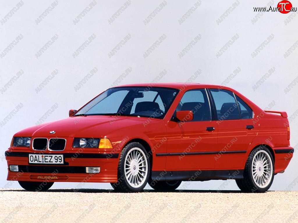 12 219 р. Накладка на передний бампер Alpina BMW 3 серия E36 седан (1990-2000)  с доставкой в г. Москва