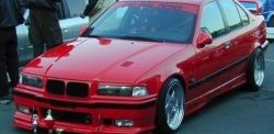 849 р. Реснички на фары Sport BMW 3 серия E36 седан (1990-2000) (Неокрашенные)  с доставкой в г. Москва. Увеличить фотографию 2