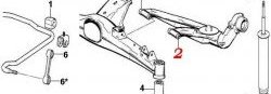 779 р. Полиуретановый сайлентблок задней подвески, нижнего рычага Точка Опоры BMW 3 серия E36 седан (1990-2000)  с доставкой в г. Москва. Увеличить фотографию 2