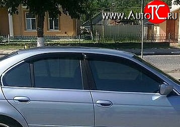 999 р. Комплект дефлекторов окон (ветровиков) 4 шт. (седан) Russtal BMW 5 серия E39 седан дорестайлинг (1995-2000)  с доставкой в г. Москва