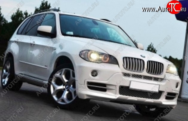 8 999 р. Накладка на передний бампер CT BMW X5 E53 дорестайлинг (1999-2003) (Неокрашенная)  с доставкой в г. Москва