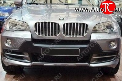 46 999 р. Накладка на передний бампер CT BMW X5 E70 дорестайлинг (2006-2010) (Неокрашенная)  с доставкой в г. Москва