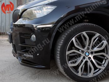 30 999 р. Передний бампер Hamann Style  BMW X6  E71 (2008-2014) дорестайлинг, рестайлинг (Неокрашенный)  с доставкой в г. Москва. Увеличить фотографию 4