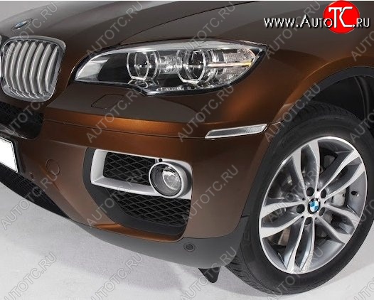 5 949 р. Подиумы противотуманных фар СТ  BMW X6  E71 (2008-2014) дорестайлинг, рестайлинг  с доставкой в г. Москва